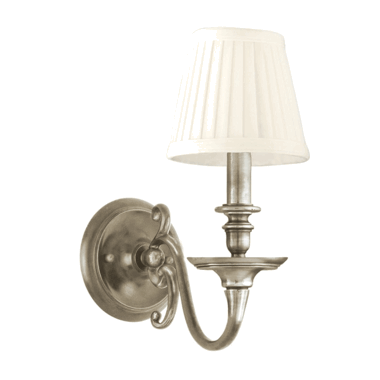 12 1/2 Inch Historic Nickel Charleston Wall Sconce