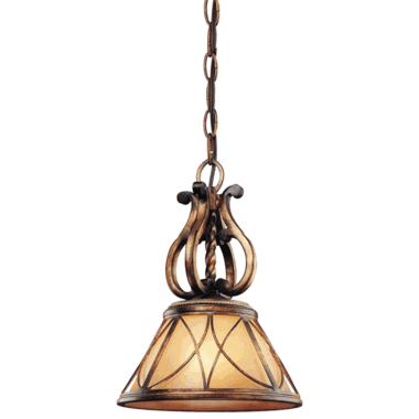 Minka Lavery 13 1/2 Inch Avorio Mezzo Glass Aston Court Bronze Pendant