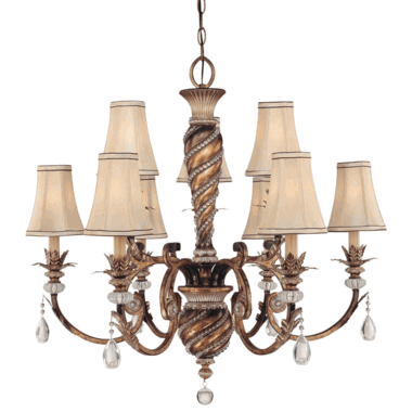 Metropolitan 32 3/4 Inch Aston Court Bronze Chandelier