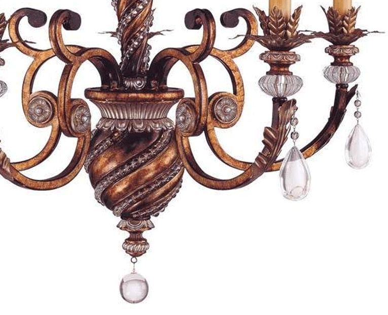 Metropolitan 29 1/4 Inch Aston Court Bronze Chandelier