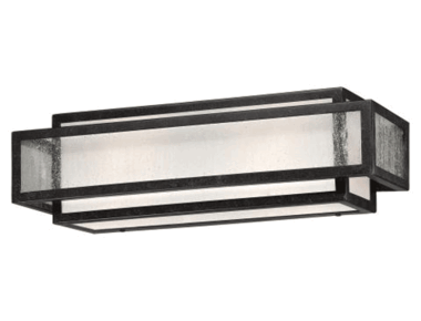 5 Inch Aged Charcoal Camden Square Bath Light