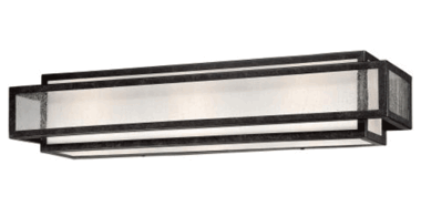 5 Inch Aged Charcoal Camden Square Bath Light