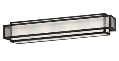 5 Inch Aged Charcoal Camden Square Bath Light