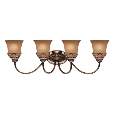 10 1/4 Inch Avorio Mezzo Glass Aston Court Bronze Bath Light