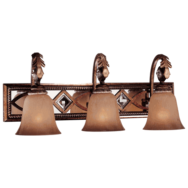 10 3/4 Inch Avorio Mezzo Glass Aston Court Bronze Bath Light