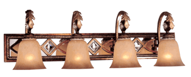 10 3/4 Inch Avorio Mezzo Glass Aston Court Bronze Bath Light