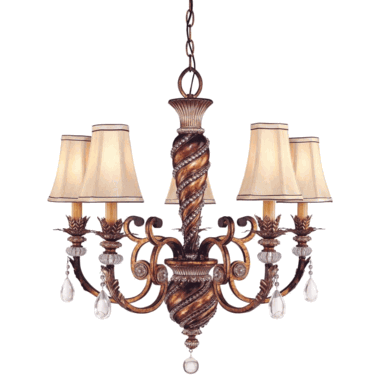 Metropolitan 29 1/4 Inch Aston Court Bronze Chandelier