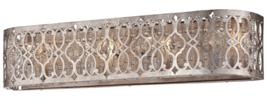 29 1/2 Inch Florentine Silver Lucero Bath Light